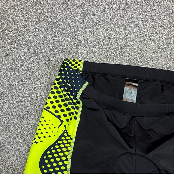 Sportneer Padded Cycling Biking Shorts Mens Size XL Black Yellow MTB - Picture 3 of 10